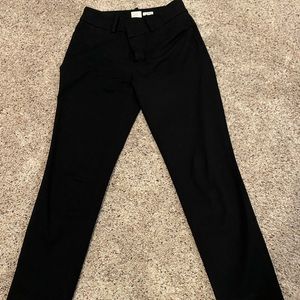 Black ankle dress pants